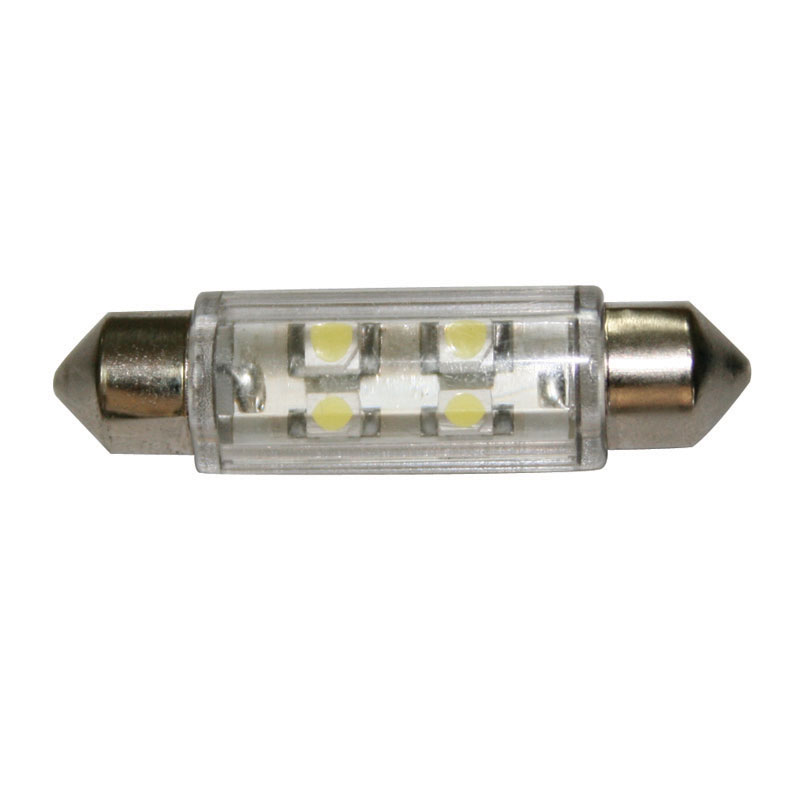 Glühbirne 12V, LED, T11 39mm, klar - 2x4 LEDs 360o image