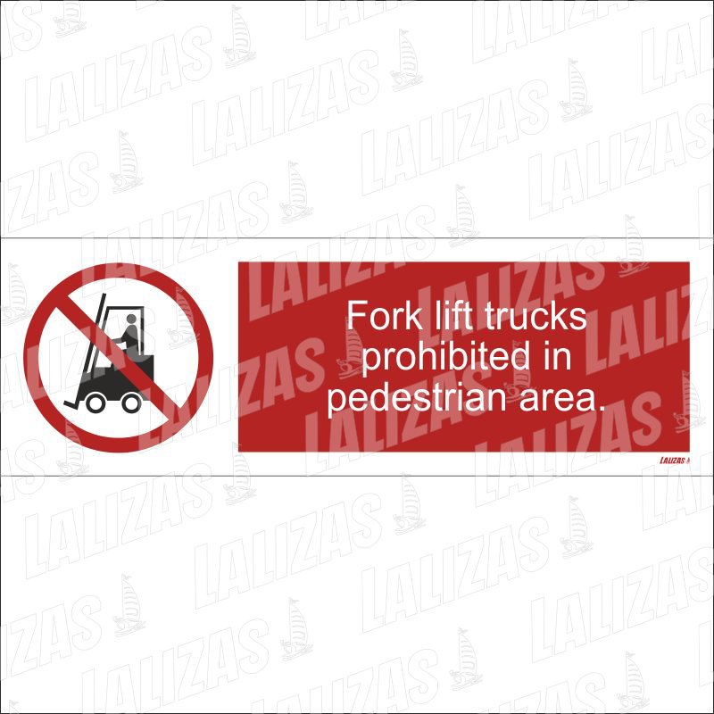 Folk Lift Trucks, Prohibited #8587Gm, Vinyl image