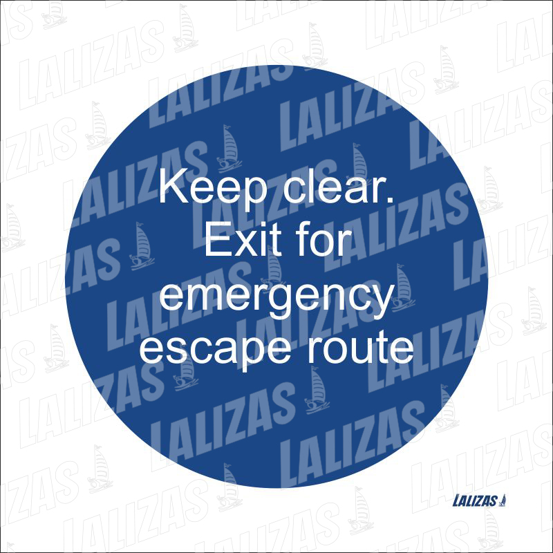Keep Clear Exit For Emerg.esc.route image