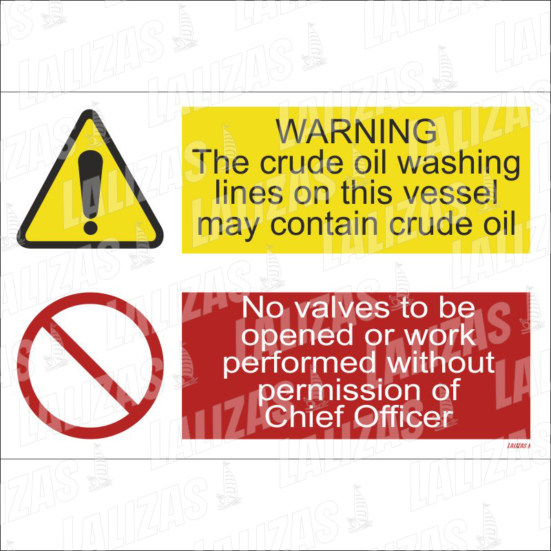 Warning - Crude Oil Washing Lines image